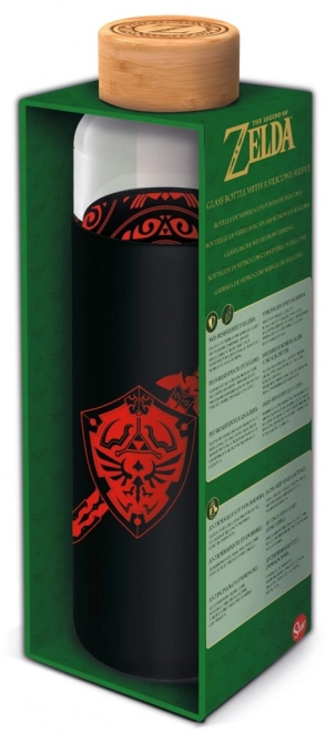 Sticlă din sticlă Zelda cu înveliș siliconic 585 ml