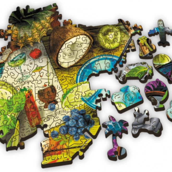 TREFL Puzzle din lemn Cocktails colorate 501 piese