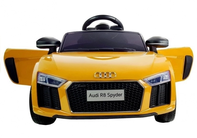 Mașină electrică Audi R8 Spyder Galben