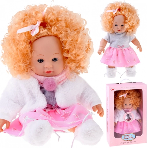 Păpușă interactivă Alicja 32 cm cu bucle blonde – vorbește și gângurește
