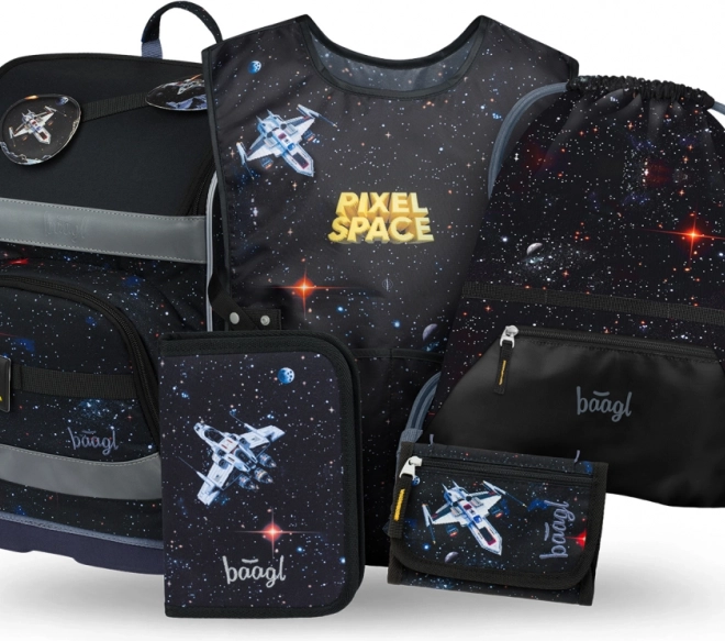 Set școlar Zippy Plus Pixel Space de la Baagl