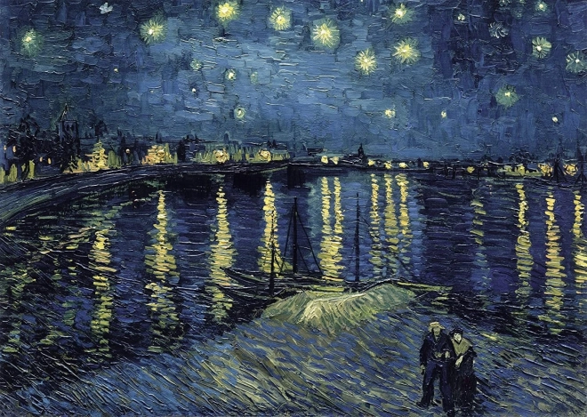 Puzzle Art Collection Noapte Înstelată Deasupra Ronului 1000 Piese