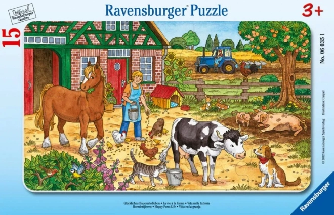 Puzzle Ravensburger Viața la fermă