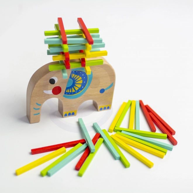 Set de jocuri de îndemânare Tooky Toy cu elefant și 46 de piese