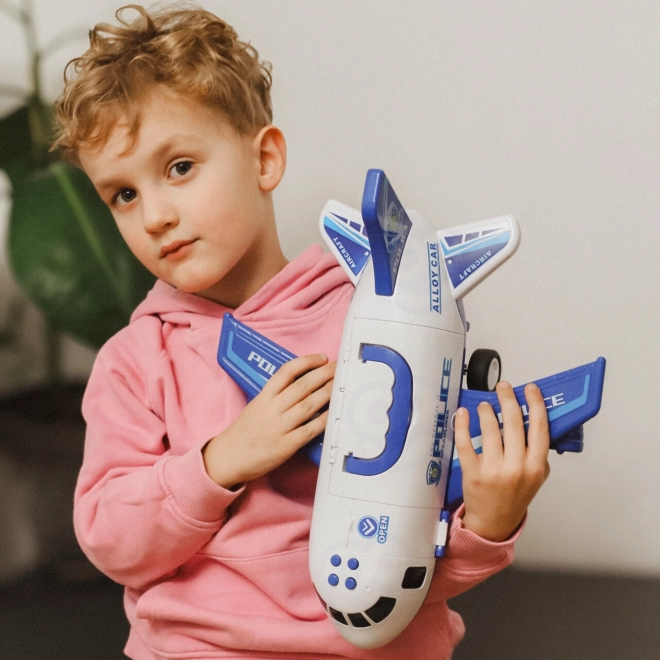 Avion interactiv de poliție cu funcție de aburi WOOPIE