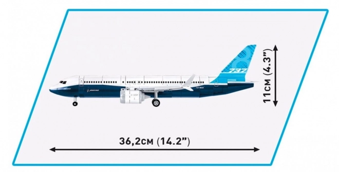 Model de avion Boeing 737 MAX 8 din construcții COBI