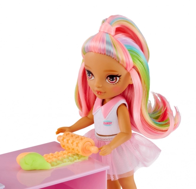Rainbow High set cu micuța soră – cofetărie