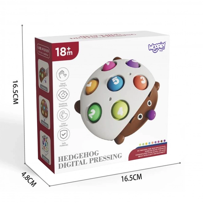 Arici Pop-it cu numere WOOPIE Jucării Fidget