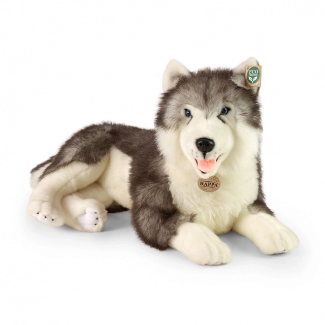 Câine Husky din pluş ECO-FRIENDLY de 60 cm