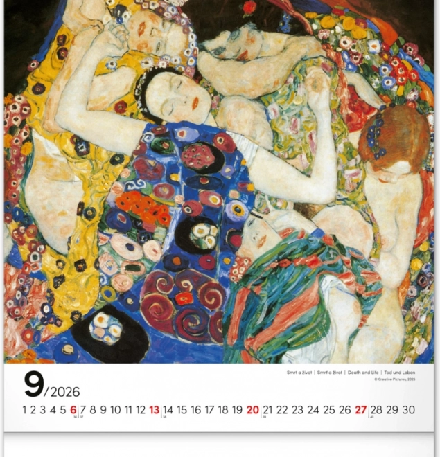 Calendar de perete Gustav Klimt 2026