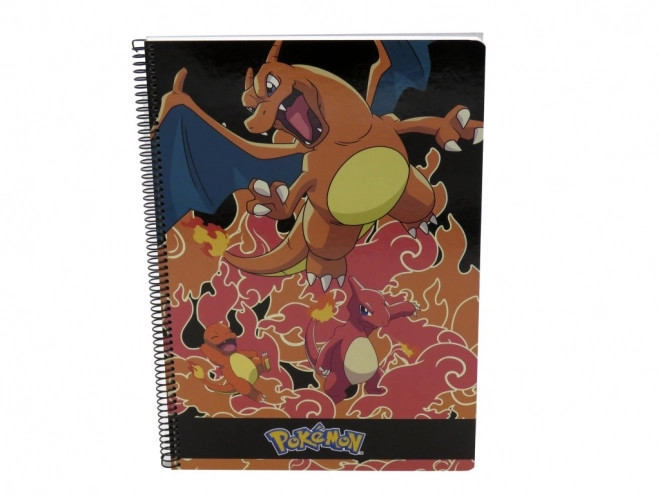 Bloc A4 cu legătură inelară și tematică Pokémon - Charmander