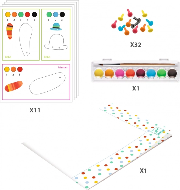 Set creativ Familia de vulpi