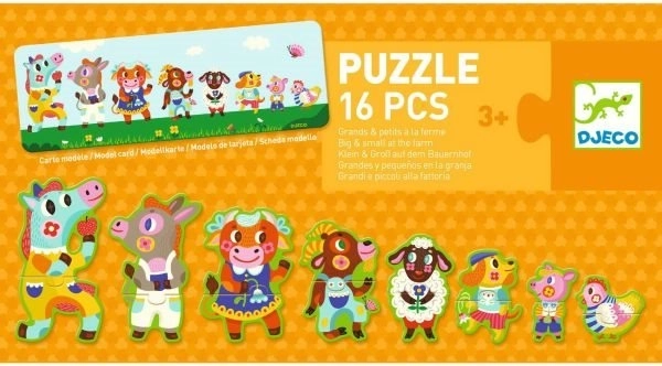 Puzzle DJECO Mari și Mici la Fermă