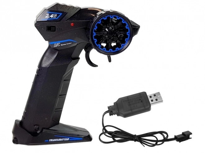 Motocicleta sport telecomandată albastră