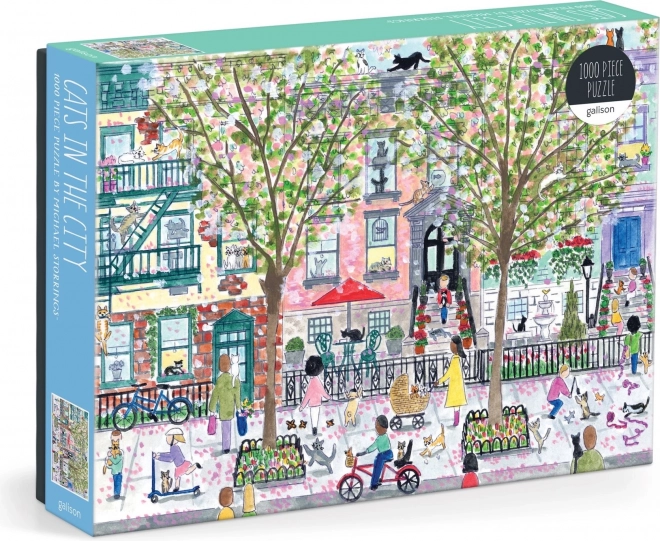 Puzzle Pisici în Oraș 1000 piese