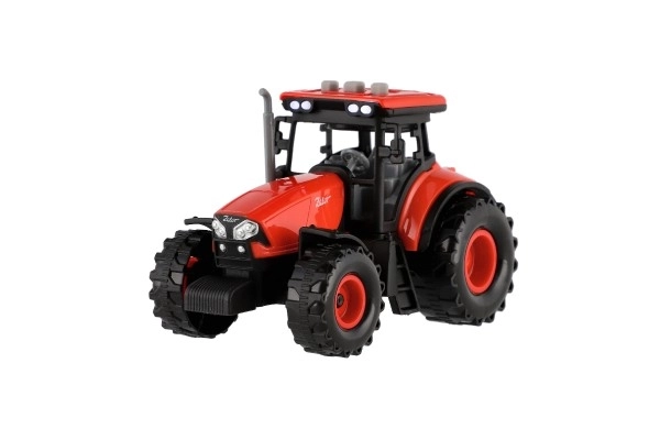 Tractor Zetor cu remorcă de jucărie cu sunet și lumină