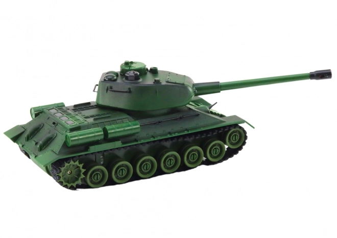 Coc militar cu telecomandă RC cu turelă rotativă verde