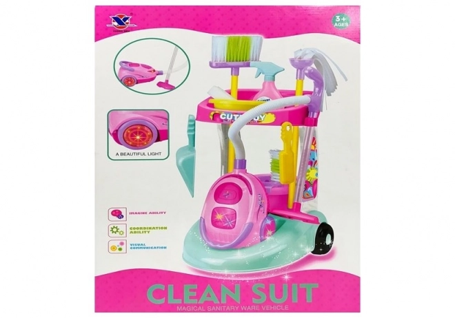 Set curățenie cu aspirator și accesorii
