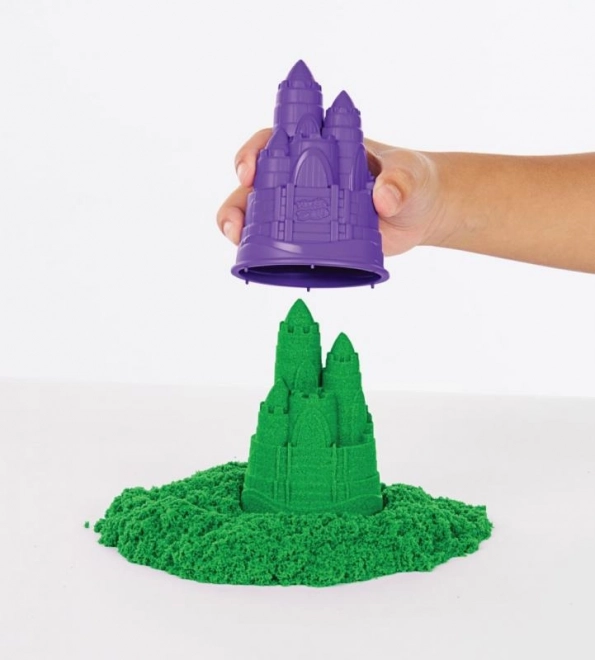 Kinetic Sand set cutie cu nisip lichid și mat verde