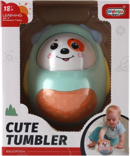 Căţeluş vesel din plastic Roly Poly cu sunet