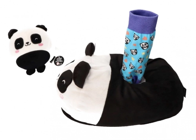 Papuci pluș pandastic