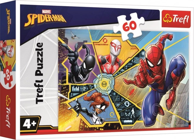 Puzzle Spiderman Na Rețea 60 piese