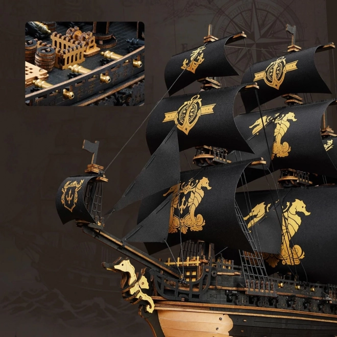 Corabie mecanică 3D Cavalerul Marin