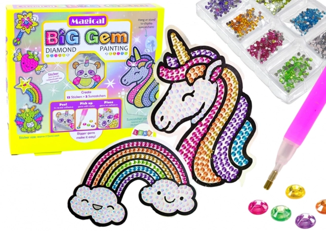 Kit creativ cu sticker pentru artă cu diamante