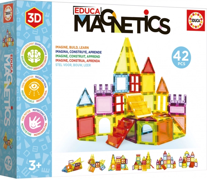 Stavebnica magnetică pentru copii Educa