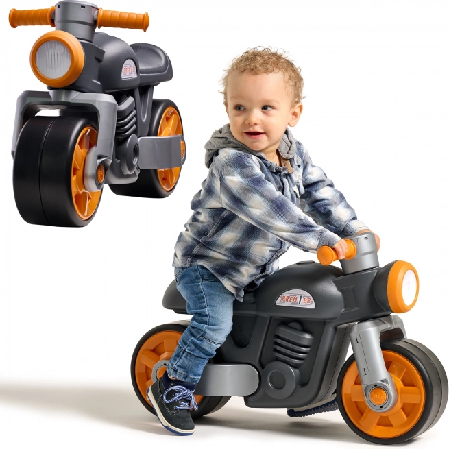 Retro vehicul pentru copii de la 12 luni, negru