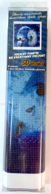 Pictură diamant Vlčí Floare 30x40 cm