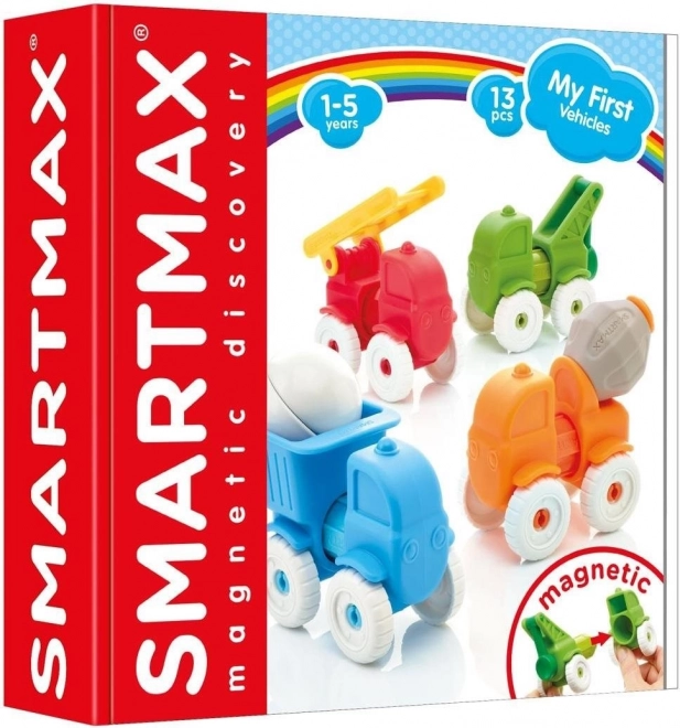 SmartMax primele mele mașini - Set de construcție cu 13 piese