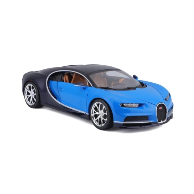 Mașinuță metalică Bugatti Chiron albastru Bburago 1:18