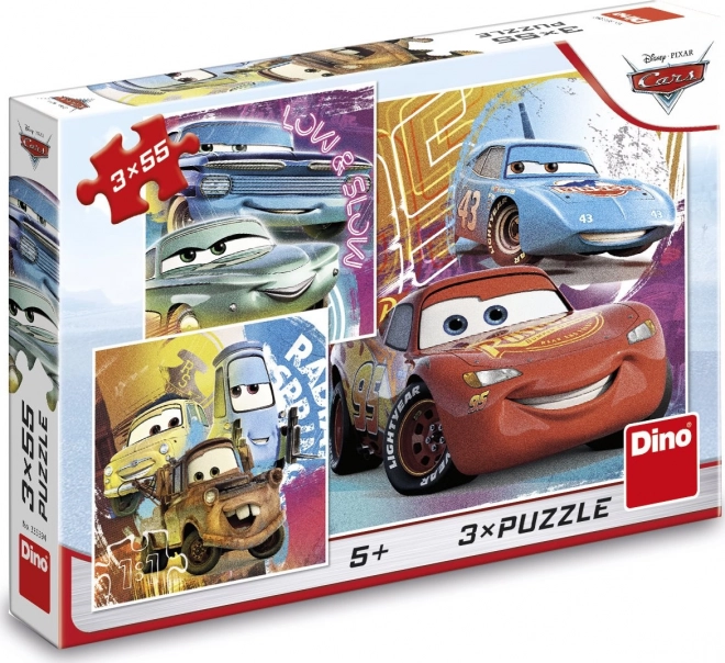 Puzzle Prietenii Cars 3x55 piese