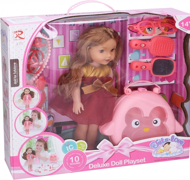 Păpușă cu accesorii Dimensiune 35cm