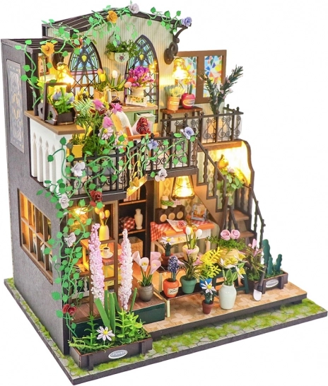 Miniatura căsuței Casa cu Flori a lui Darcy