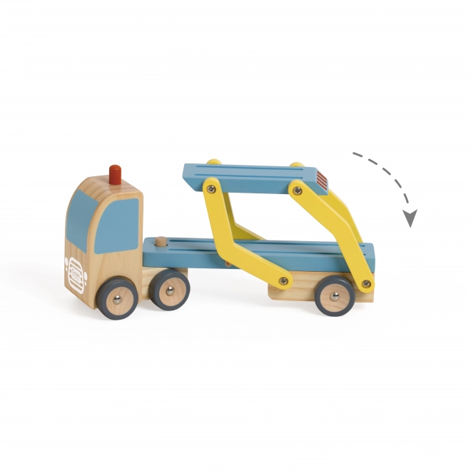 Transportator auto din lemn cu 4 vehicule - Classic World
