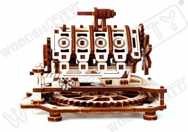 Puzzle 3D motor V8 WOODEN CITY