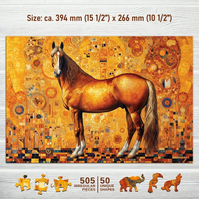 Puzzle de lemn Căluț vienez