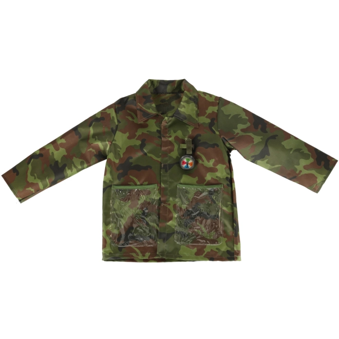 Jachetă și șapcă camuflaj