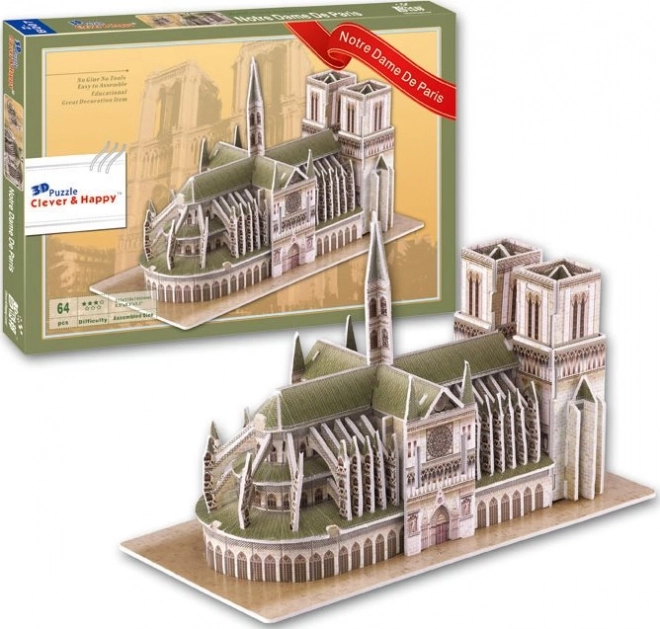 Puzzle 3D Notre Dame din Paris