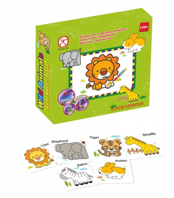 Puzzle colorat animale