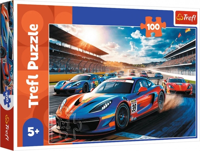 Puzzle 100 – mașină de curse rapidă Trefl