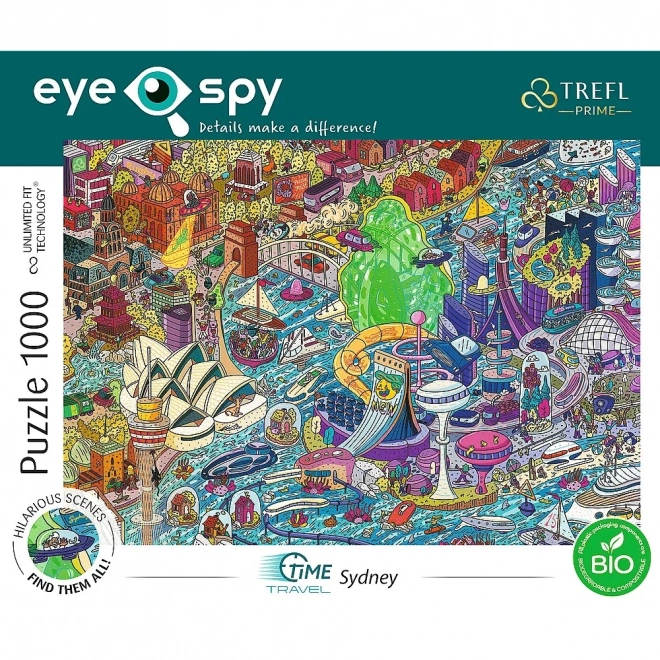 Puzzle TREFL Eye-Spy Time Travel: Sydney 1000 piese