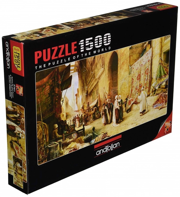 Puzzle panoramic Prodej de covoare în Cairo 1500 piese