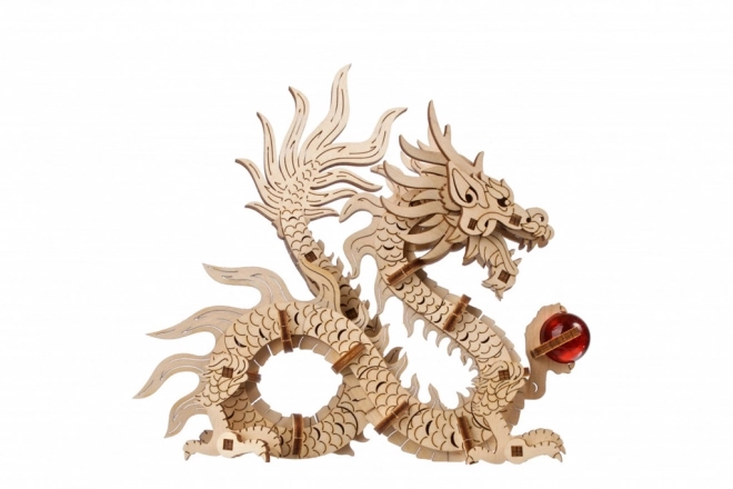 Puzzle mecanic 3D din lemn - Dragon