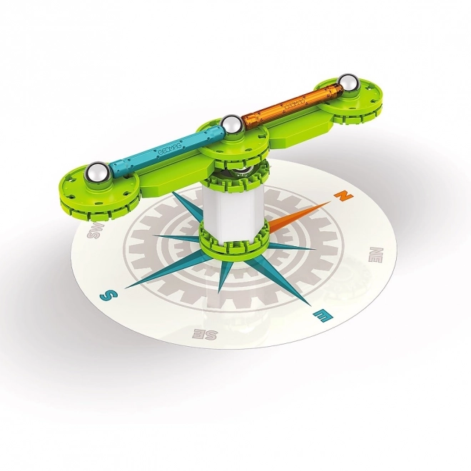 Klocki magnetice Geomag Mechanics Motion Kompas