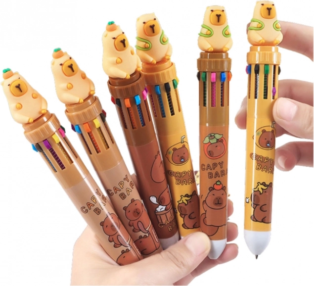 Pix cu mai multe culori și figură de capybara
