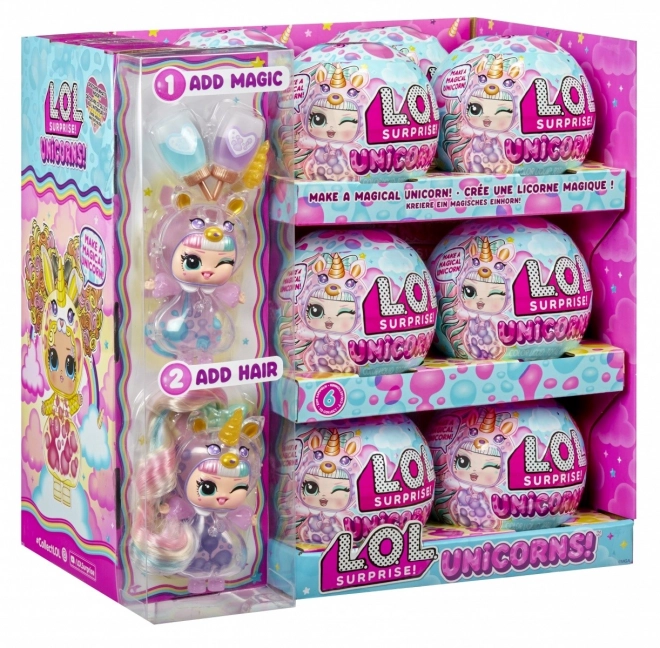 Păpușă L.O.L. Surprise Unicorn Tots Display 12 bucăți