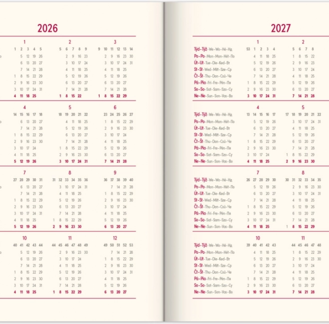 Agenda zilnică Panama 2026 verde